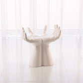 Hands Stool-Matte White