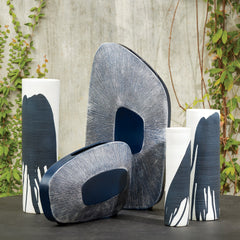 Offset Square Scratch Vase