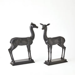 Fawn Sculpture Pair