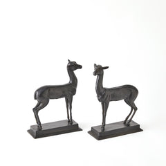 Fawn Sculpture Pair