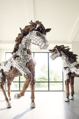 Mustang Horse Armored Sculpture