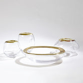 Organic Formed Bowl And Vase Gold