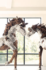 Mustang Horse Armored Sculpture