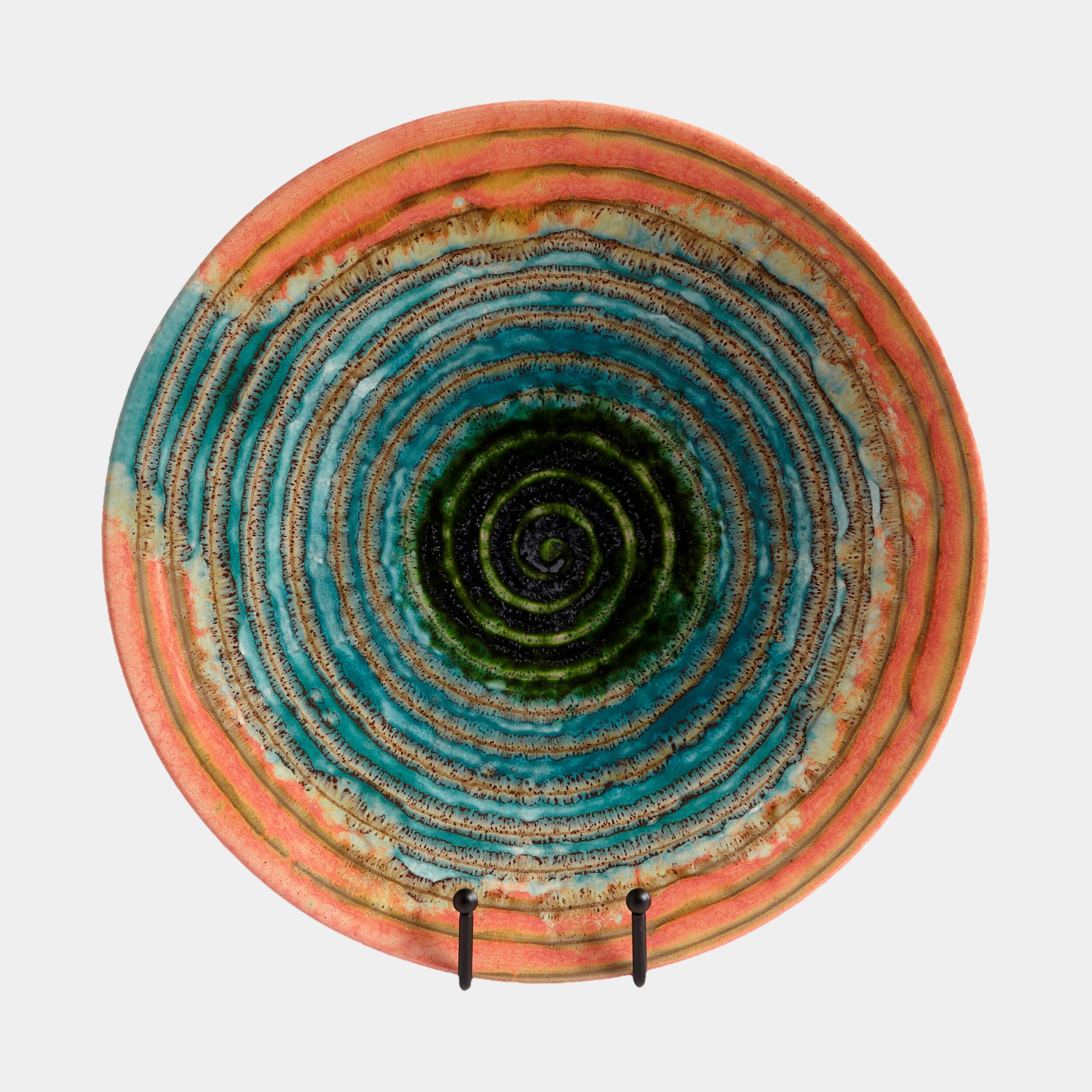 Watercolor Ringed Charger
