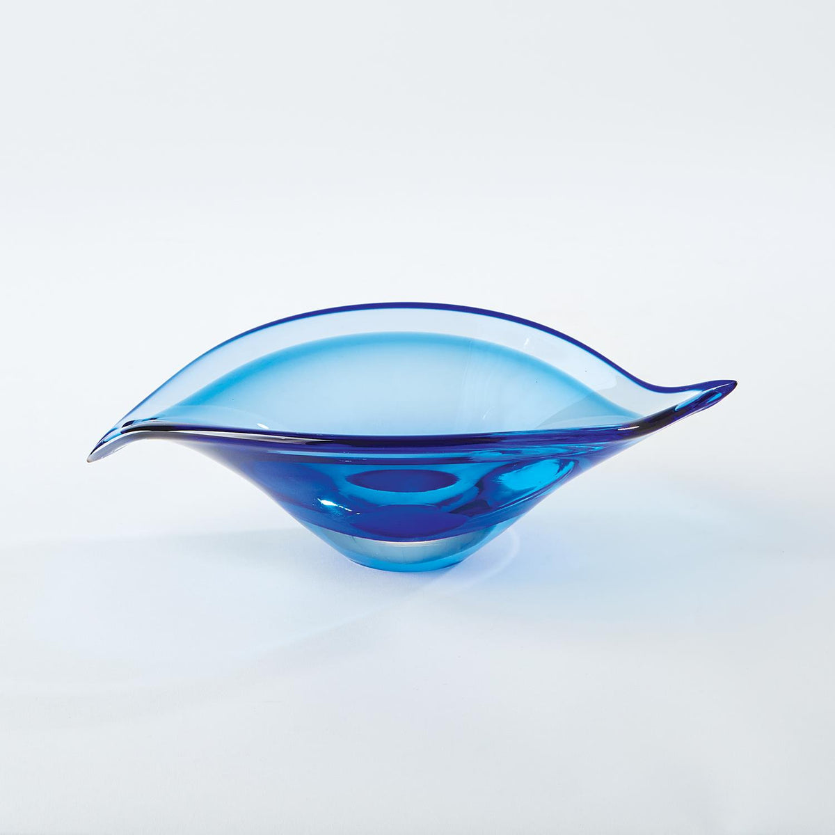 Bent Leaf Bowl Blue
