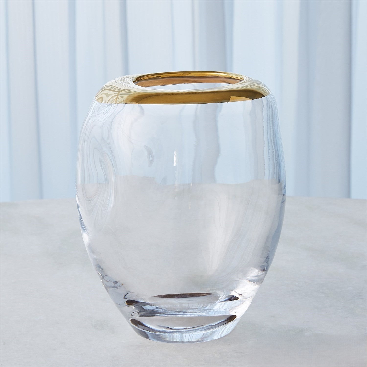 Organic Formed Bowl And Vase Gold