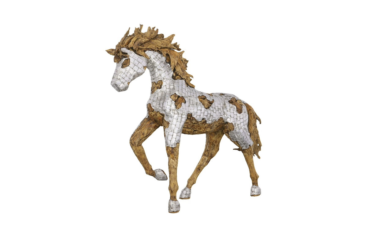 Mustang Horse Armored Sculpture
