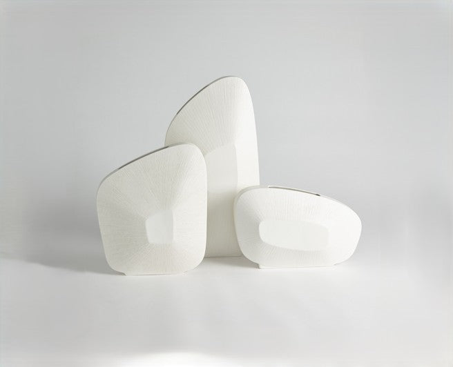 Offset Square Scratch Vase