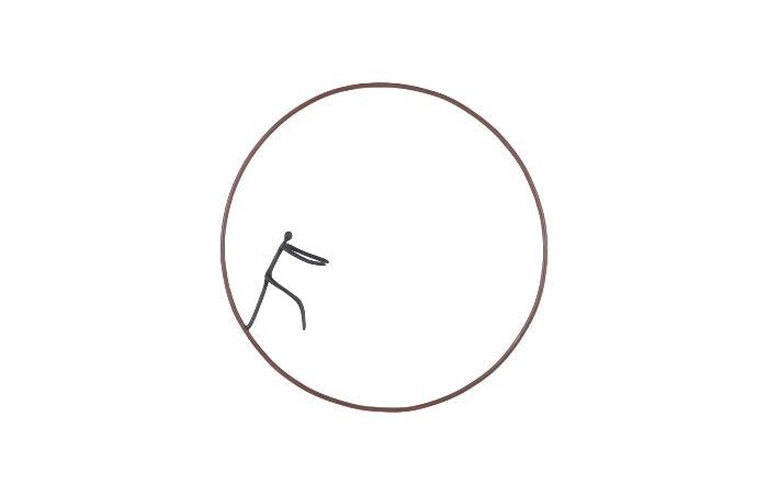 Olympic Figure in Iron Ring Black