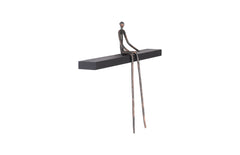 Moveable Man on Shelf Sitting