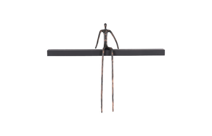 Moveable Man on Shelf Sitting